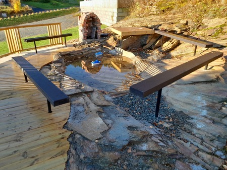 Uteområdet ved Grønberg Gård